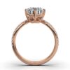 Engagement ring in 925 sterling silver with rhodium plating
