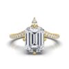 Engagement ring with slim 1.6 mm band profile