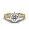 Solitaire ring highlighting the Premium CZ Diamond centre stone