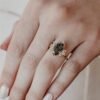 925 Sterling Silver 2.44 ct Long Oval Galaxy Diamond Ring - Image 3
