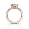 925 Sterling Silver 2.4ct Emerald Cut Diamond Ring - Image 3