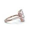 925 Sterling Silver 2.4ct Emerald Cut Diamond Ring - Image 4