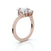 925 Sterling Silver 2.4ct Emerald Cut Diamond Ring - Image 5
