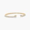 Gold-plated sterling silver bracelet with balanced sparkle