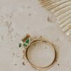 925 Sterling Silver 2.58 ct Emerald Cut Emerald Ring - Image 3