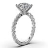 Sterling silver ring with thick gold plating and a polished finish