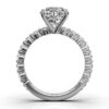 Diamond-inspired ring with a slim 2 mm band profile