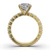 Elegant solitaire ring with 2ct centre stone and sparkle accents