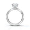 925 Sterling Silver 2.5ct Emerald Cut Diamond Ring - Image 3