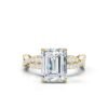 925 Sterling Silver 2.5ct Emerald Cut Diamond Ring - Image 6