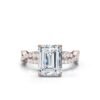 925 Sterling Silver 2.5ct Emerald Cut Diamond Ring - Image 8