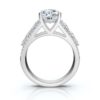 Diamond ring featuring a 2.8 mm band and comfort fit