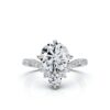 925 Sterling Silver 2.5Ct Round Shape Diamond Ring