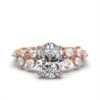 Diamond engagement ring with a slim 1.7mm band