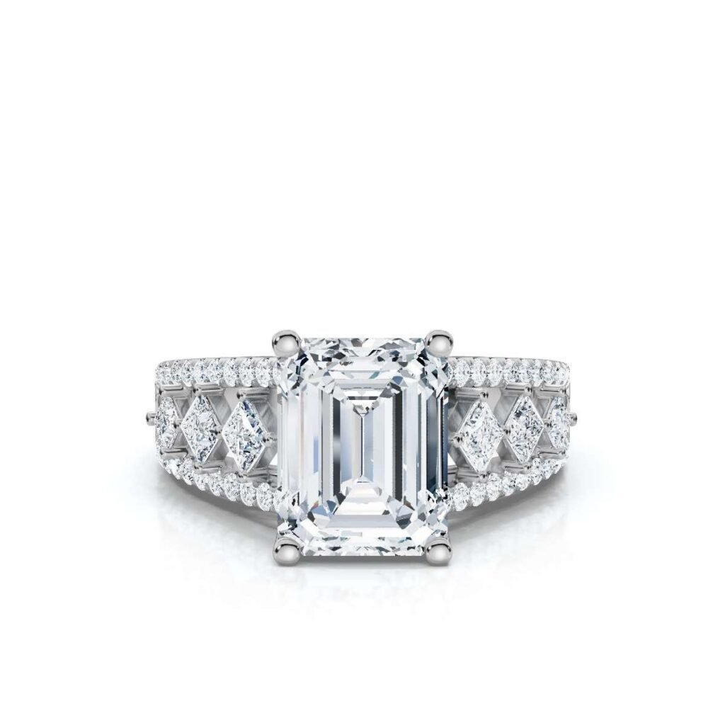 925 Sterling Silver 2.5ct Solitaire Diamond Engagement Ring