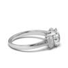Sterling silver diamond ring featuring a balanced stone arrangement