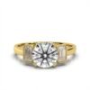 Gold plated silver ring with slim 1.7 mm band