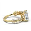 925 Sterling Silver 2.6ct Emerald Cut Diamond Engagement Ring - Image 3