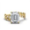 925 Sterling Silver 2.6ct Emerald Cut Diamond Engagement Ring - Image 5