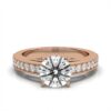 Elegant ring design with 2ct centre stone and side stones