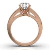 925 Sterling Silver ring showcasing a classic round stone profile