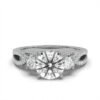 925 Sterling Silver 2.6ct Solitaire Diamond Ring