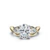 925 Sterling Silver 2.6ct Three Stone Diamond Ring - Image 4