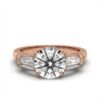 925 Sterling Silver 2.6ct Three Stone Diamond Ring - Image 8