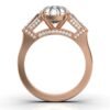 925 Sterling Silver 2.6ct Three Stone Diamond Ring - Image 9