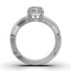 Oval Premium CZ Diamond ring in prong setting