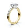 925 Sterling Silver 2.8ct Oval Shape Diamond Engagement Ring - Image 3