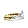 925 Sterling Silver 2.8ct Oval Shape Diamond Engagement Ring - Image 4