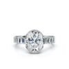 925 Sterling Silver 2.8ct Oval Shape Diamond Engagement Ring - Image 6