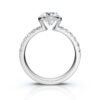 925 Sterling Silver 2.8ct Oval Shape Diamond Engagement Ring - Image 7