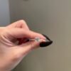 925 sterling silver ring with matching side stones