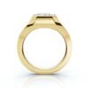 Timeless engagement ring with thick gold plating