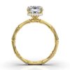 925 Sterling Silver 2ct Emerald Cut Dimaond Engagement Ring - Image 9