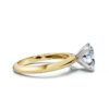 Elegant oval engagement ring featuring a 2 ct centre stone