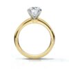 925 sterling silver engagement ring with a 2.2 mm comfort-fit band