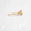 Gold-plated sterling silver ring with a balanced, elegant silhouette