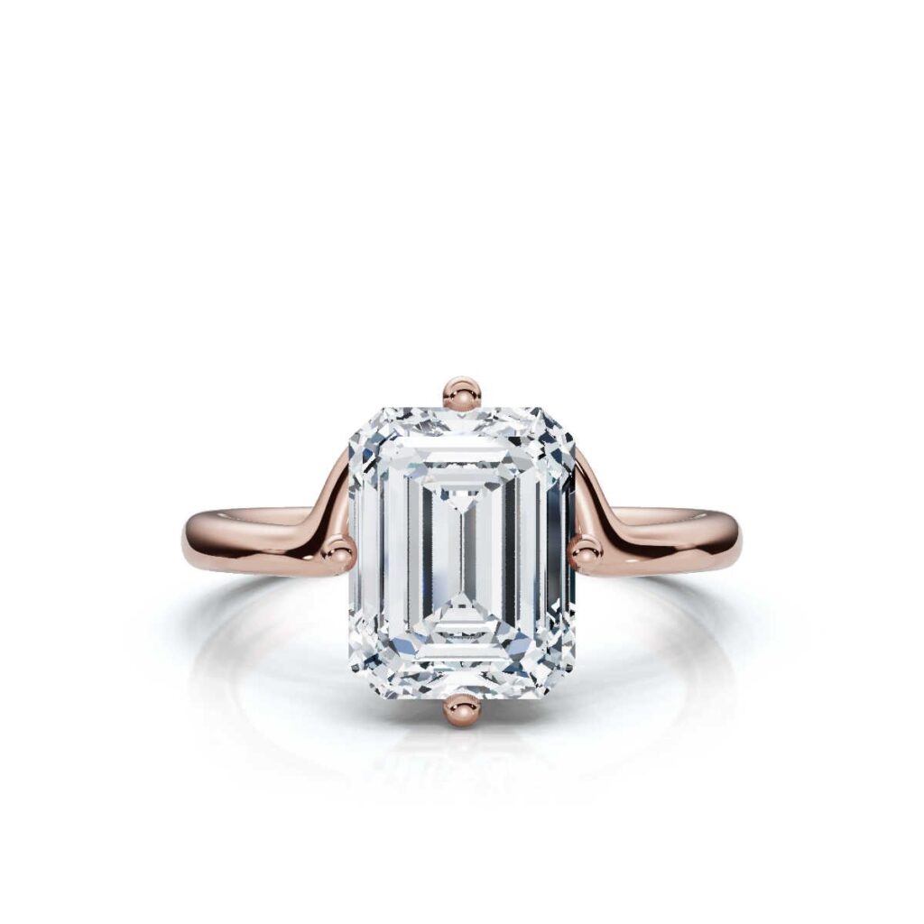 925 Sterling Silver 2ct Solitaire Diamond Engagement Ring