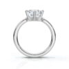 Classic solitaire engagement ring with bright centre stone