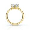 2ct engagement ring with a polished solitaire profile