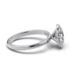 925 sterling silver engagement ring with excellent brilliance finish