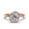 Classic engagement ring design in gold-plated sterling silver