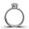 Minimal engagement ring in 925 sterling silver design