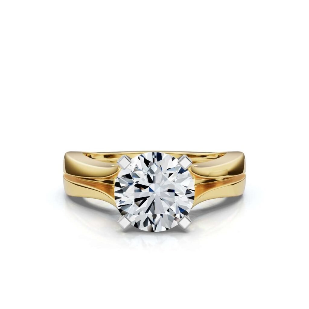 925 Sterling Silver 2ct Solitaire Diamond Engagement Ring