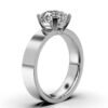 Classic ring design with thick gold plating and polished finish