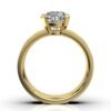 Single-stone solitaire ring with a clean, timeless profile