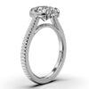 925 Sterling Silver ring with thick gold plating and CZ stone